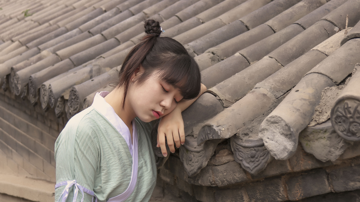 古风元素小丫头