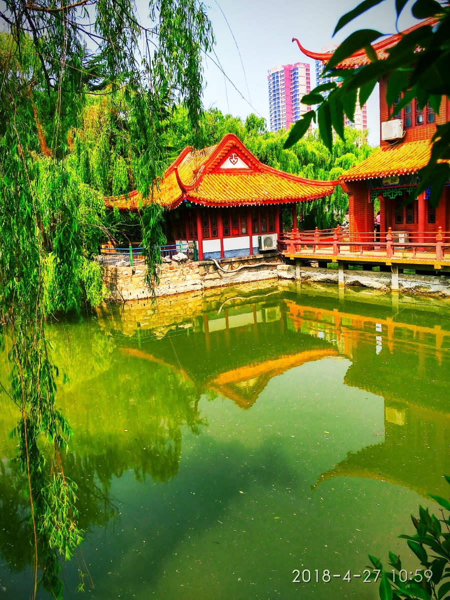 邹城市铁西公园一角