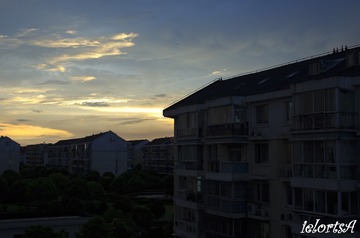 夏日雨后的黄昏