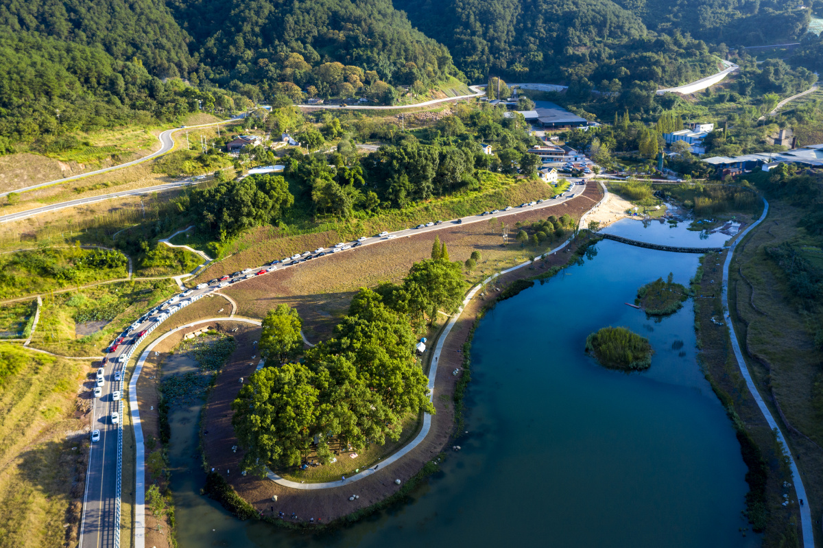 重庆北碚澄江柏林村乡村风光