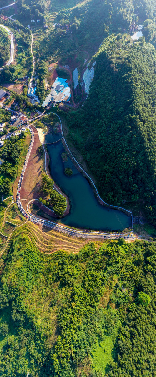 重庆北碚澄江柏林村乡村风光