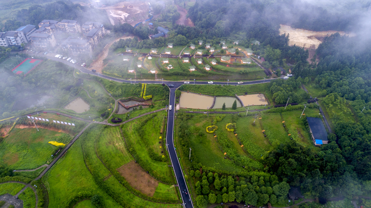 康养之地重庆避暑凉都航拍重庆綦江高庙坝生态旅游区