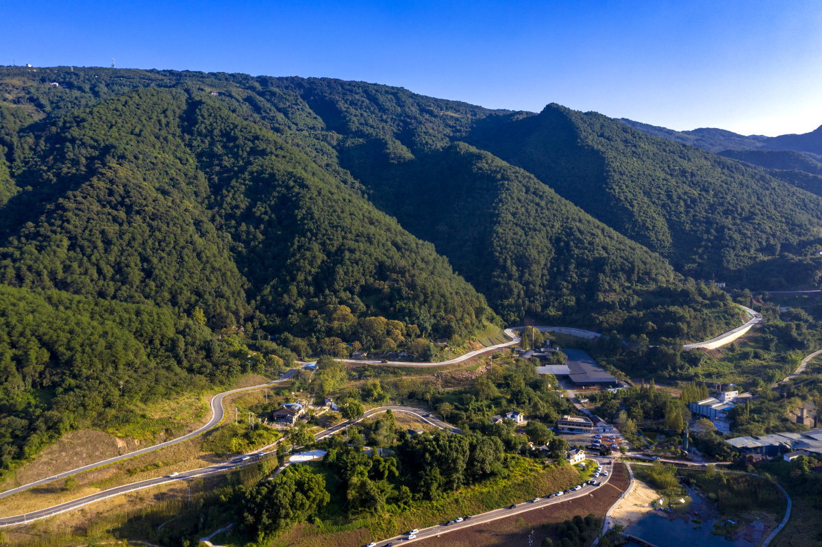 重庆北碚澄江柏林村乡村风光