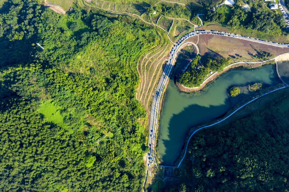 重庆北碚澄江柏林村乡村风光