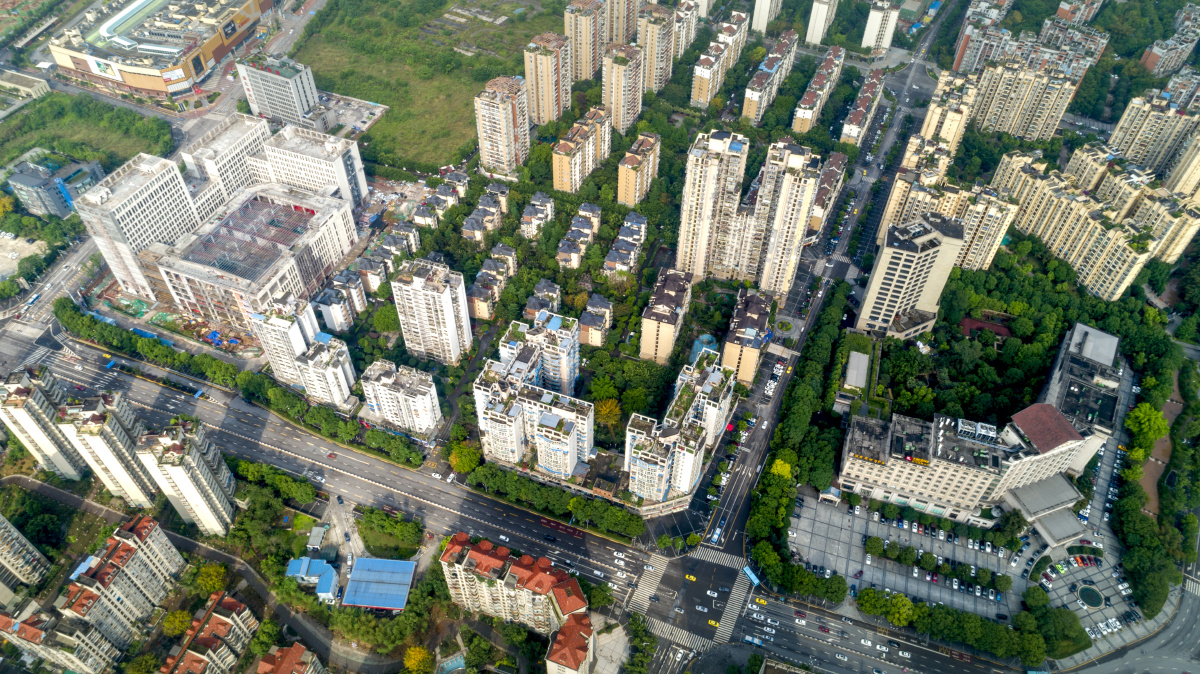 航拍重庆北碚城南新区