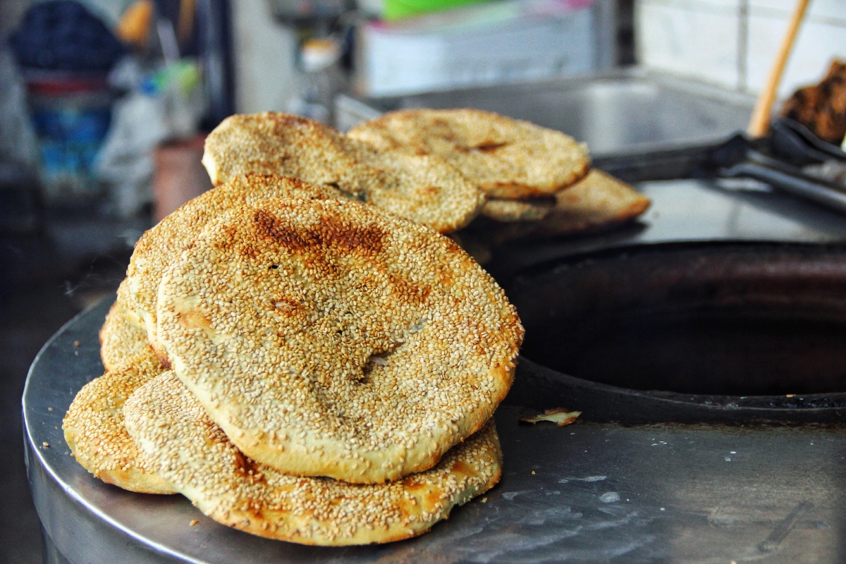 鲜掉眉毛的虾籽烧饼