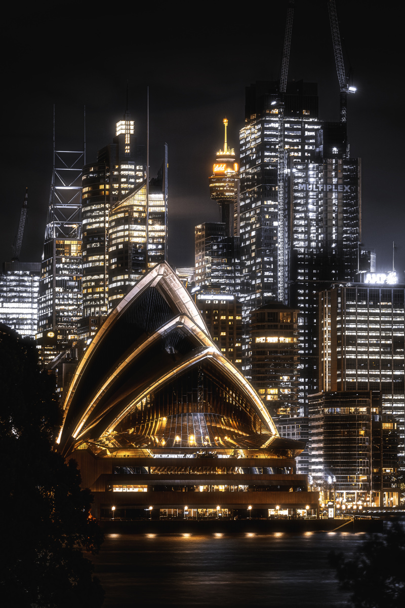 悉尼之光,傍晚时分的悉尼市中心