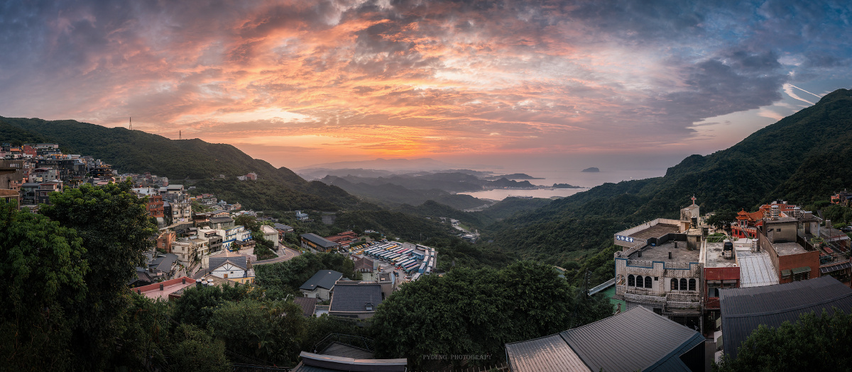 基山观海摄于台湾九份基山观海亭