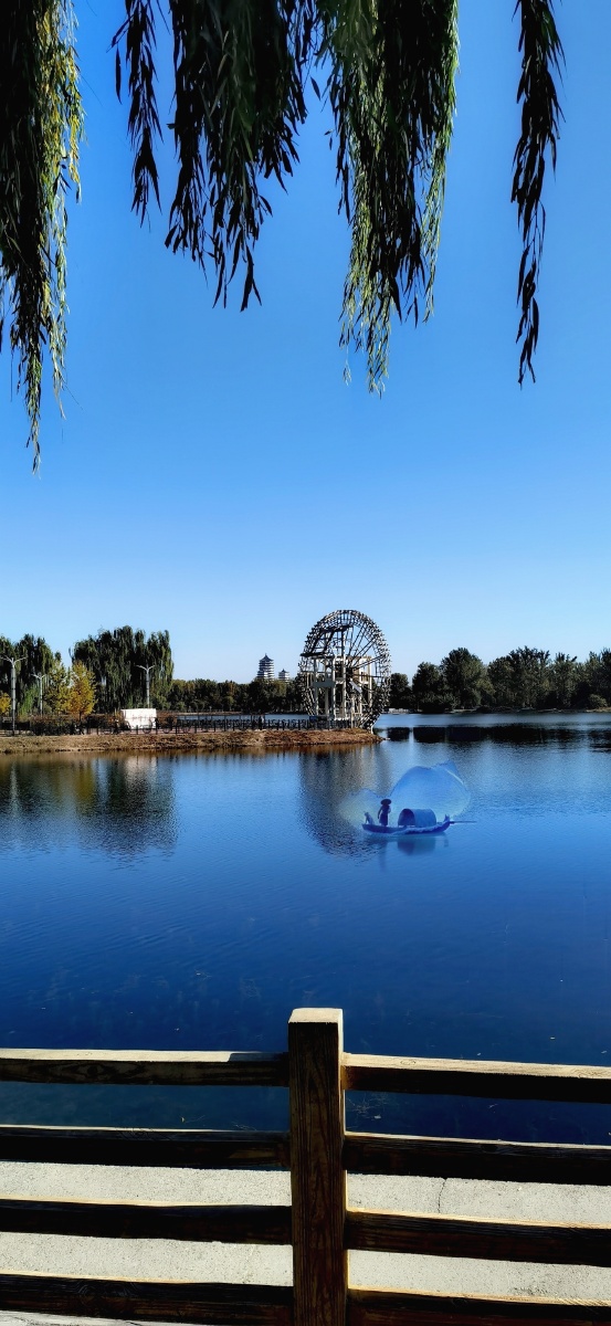 潮白河略影摄于北京顺义潮白河畔