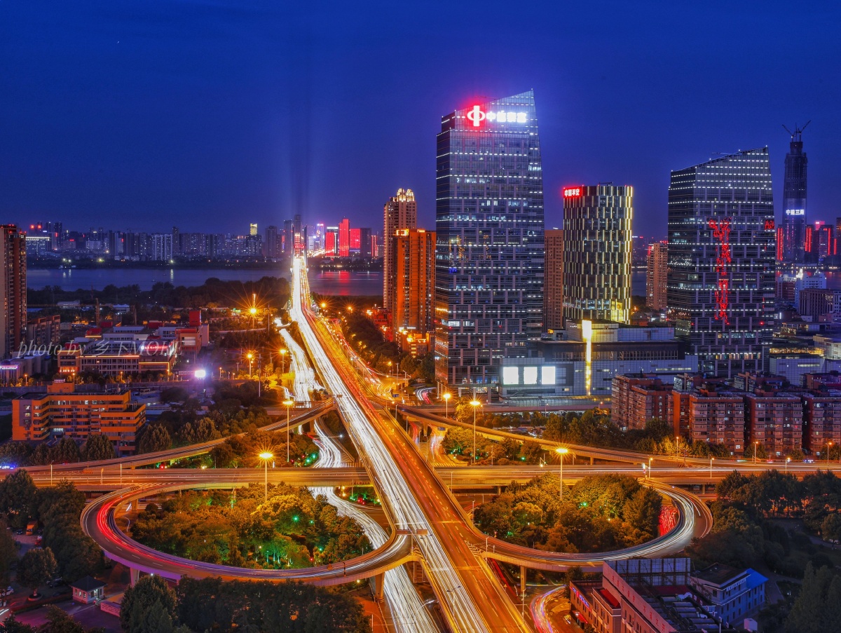 美丽的武汉解放大道黄浦路立交