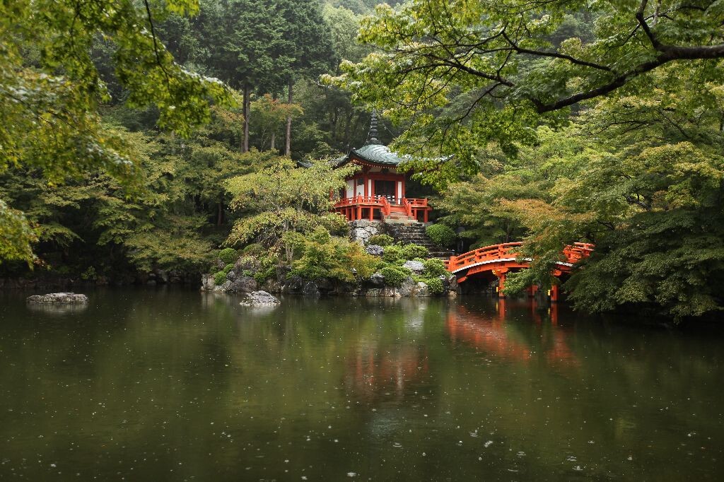 林泉 醍醐寺<br />
这个小院子已经成了姑姑每次带人去日本旅游必去的地方了，虽然离京都市区并不算近。