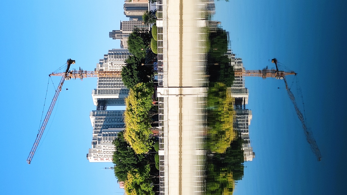 静静的对称天津海河三岔口2021年6月19日小米k30