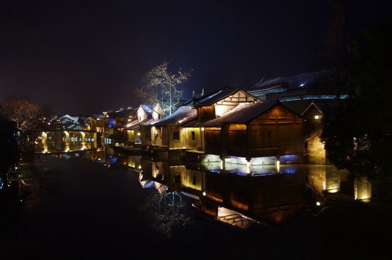 乌镇夜景<br />
