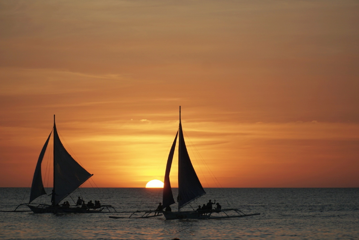 长滩岛最美日落
