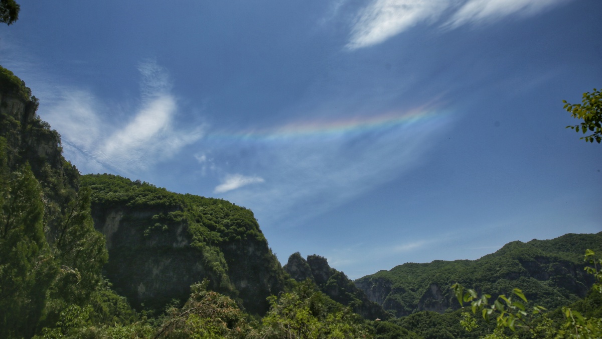 晴虹拍摄于山西陵川白陉古道