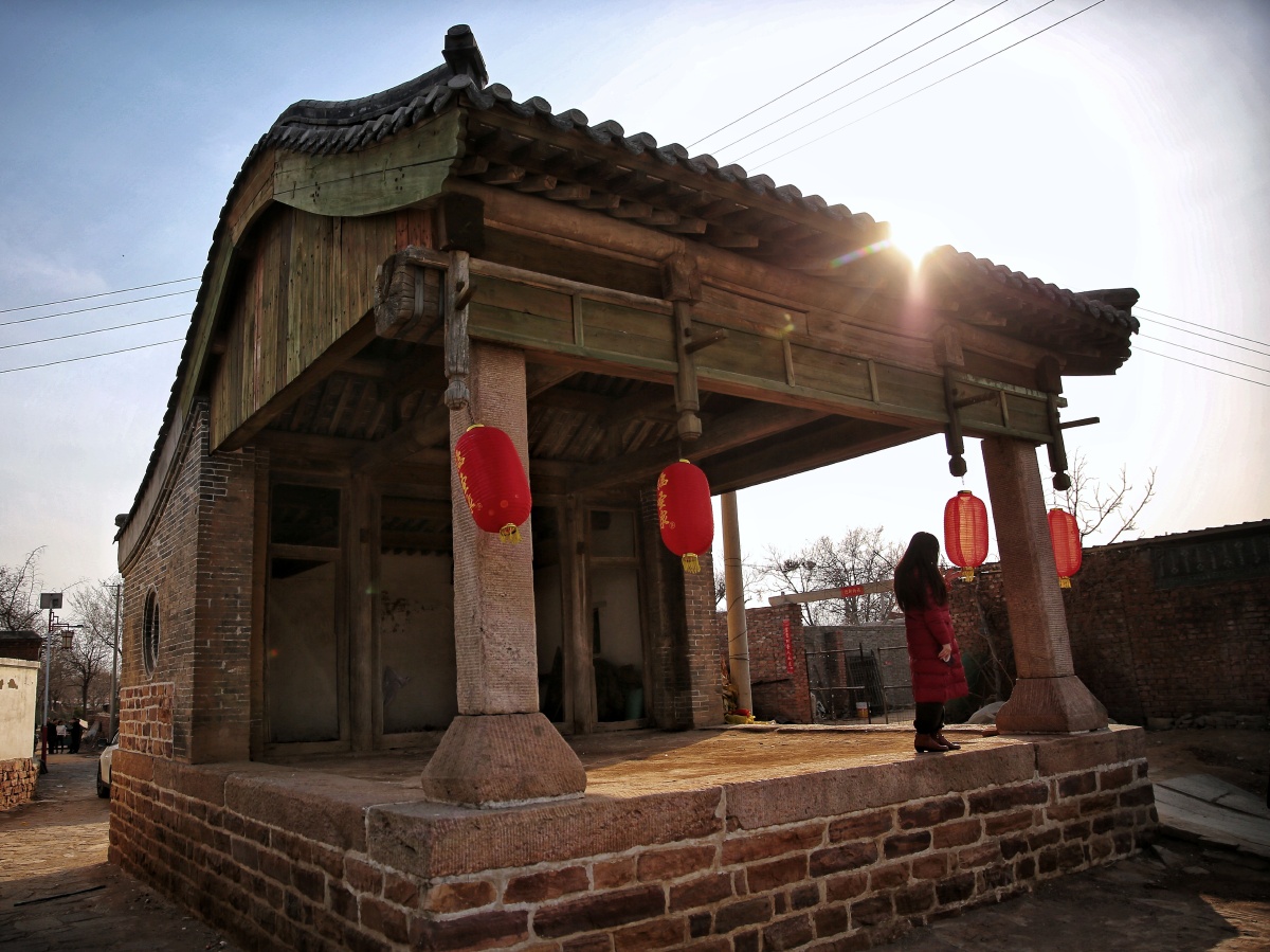 古戏台拍摄于河北临城县程阳村