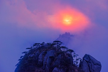 三清山夕阳