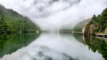 天柱山炼丹湖仙境