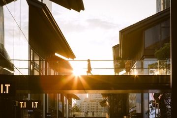 漫步夕阳