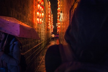 锦里夜雨