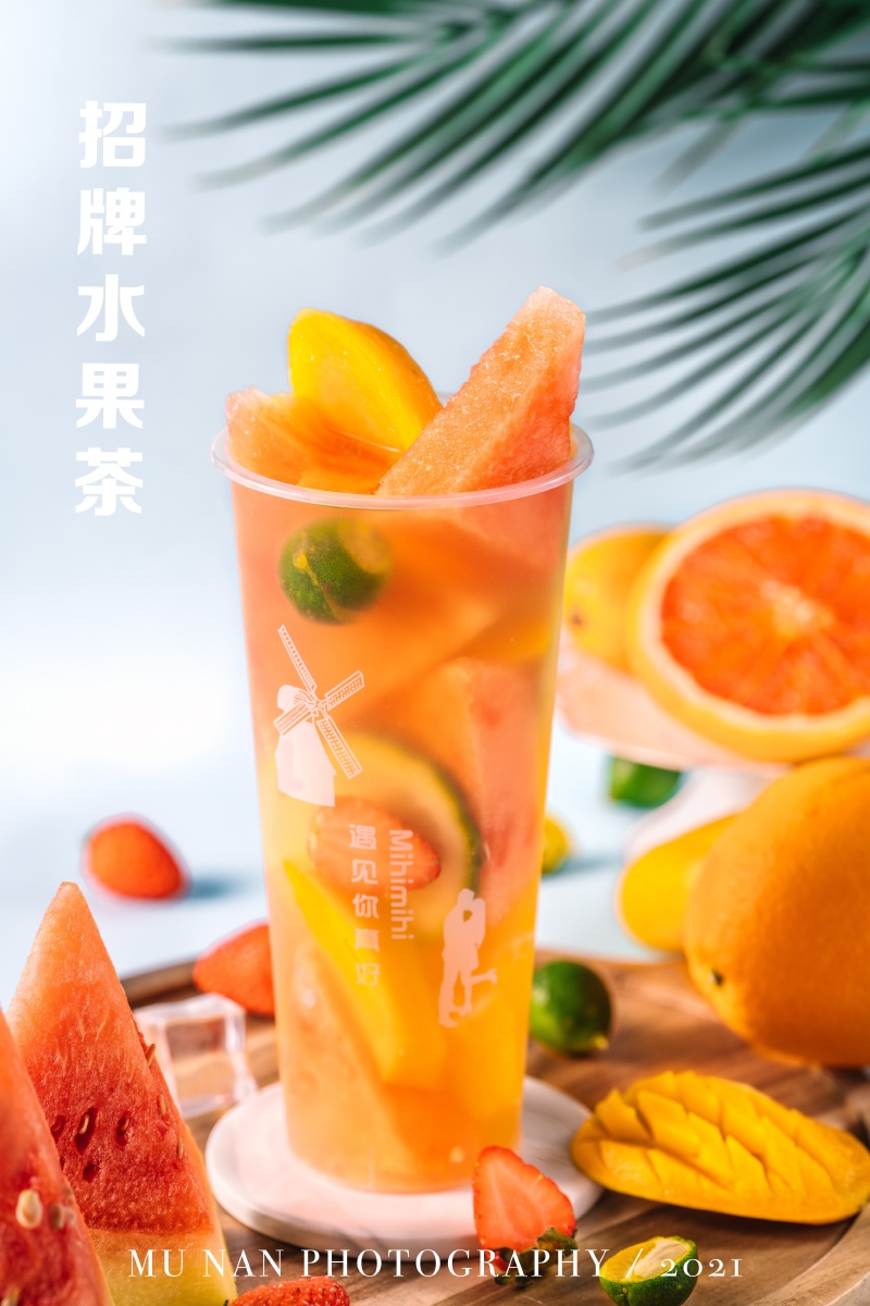 奶茶果茶饮品拍摄