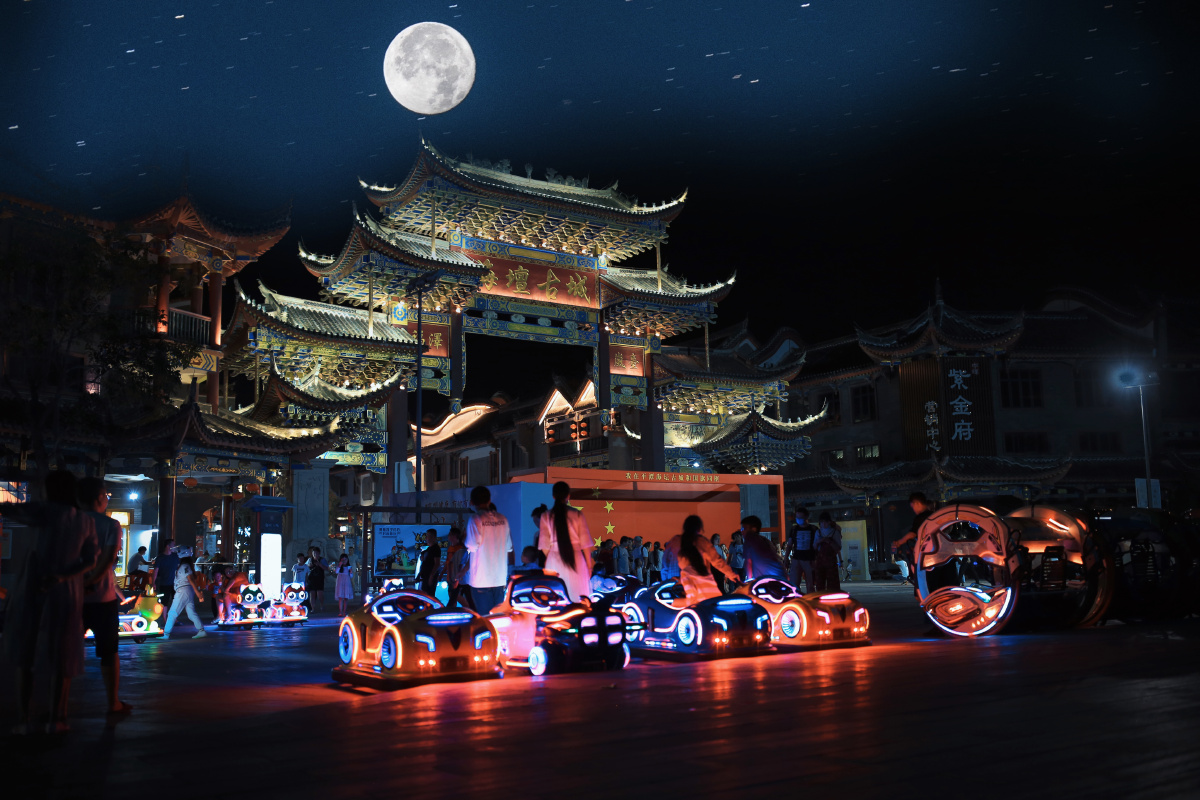 十一福建平潭岛海坛古城夜景