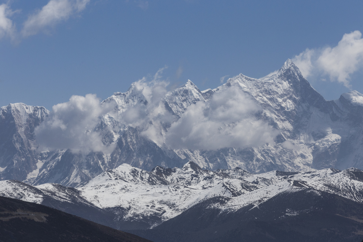色季拉山口远眺南迦巴瓦峰