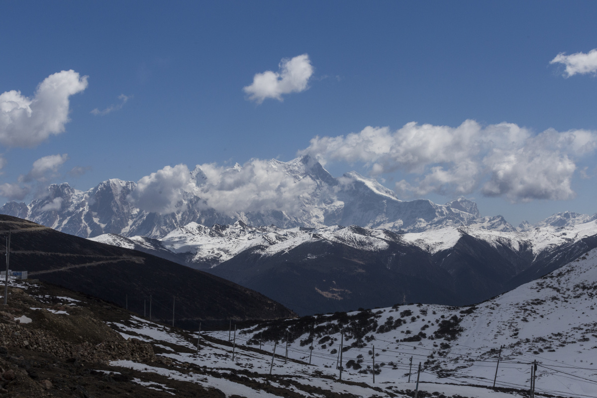 色季拉山口远眺南迦巴瓦峰