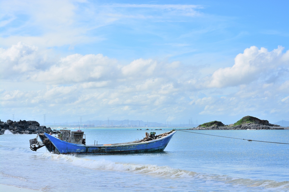 夏天的惠来海边摄于广东揭阳惠来