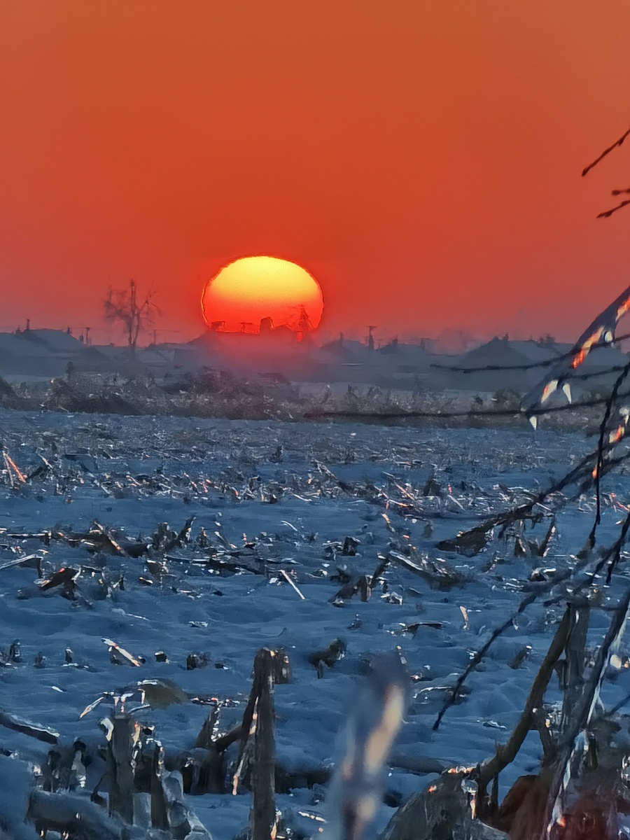 冰天雪地太阳红