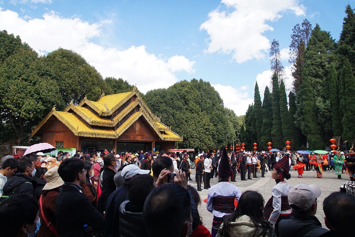 主题云南民族村景颇族载歌载舞欢度春节六摄影赵谢荣
