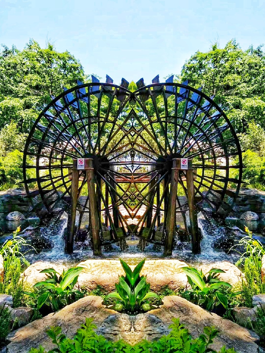 主题水轮车摄影赵谢荣