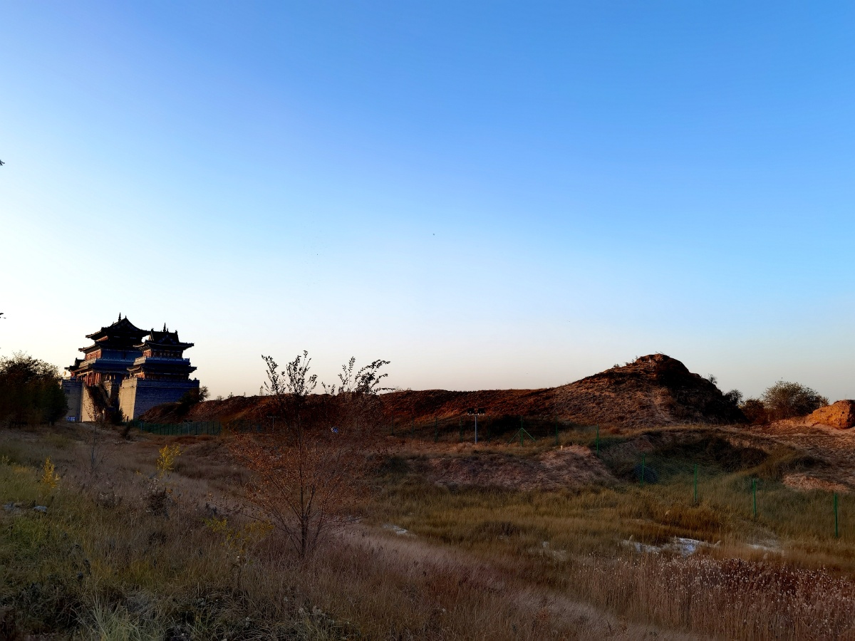 宁夏省吴忠市盐池县长城关明长城遗址历史的沧桑感