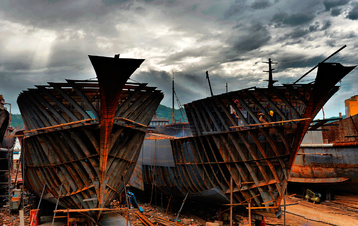 海岸-霞光-云彩