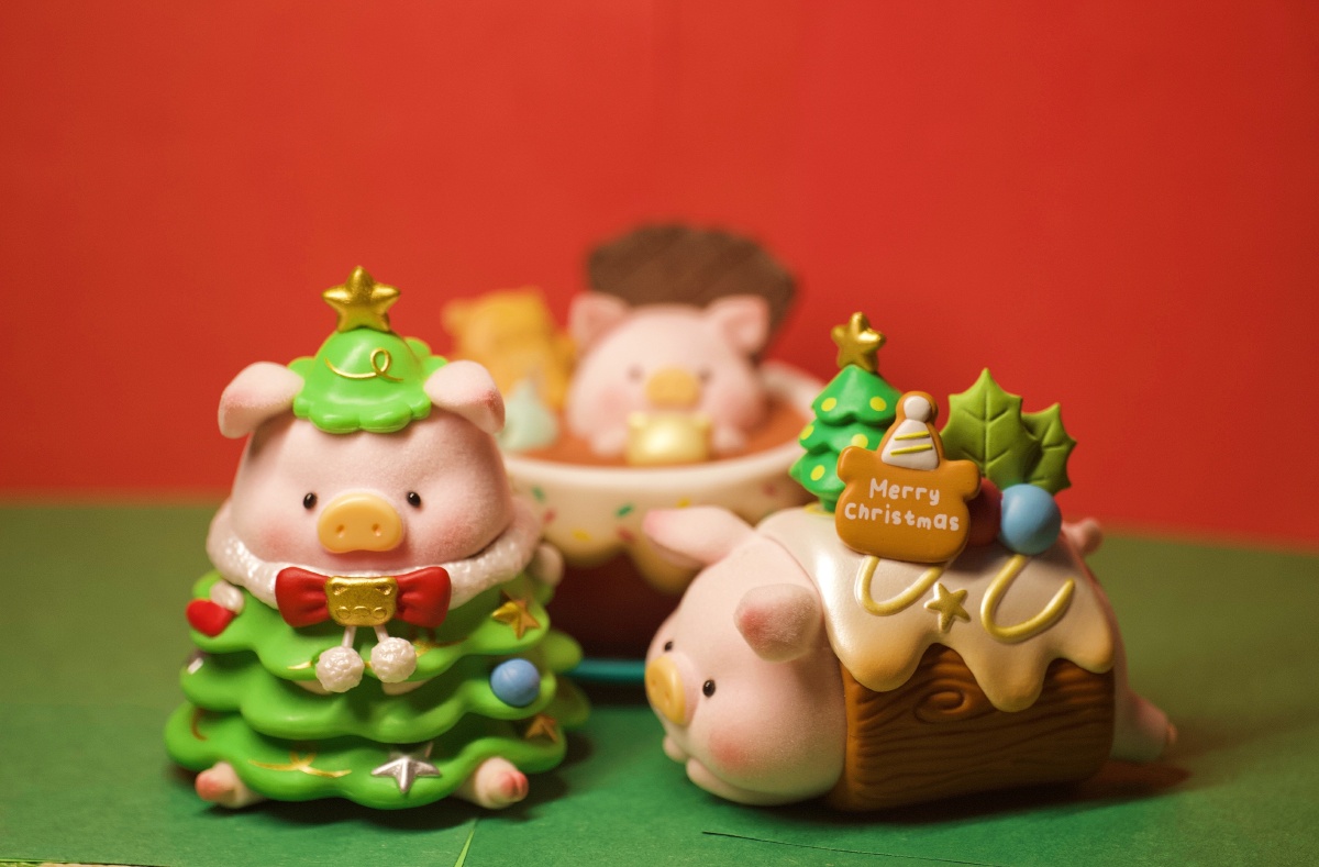 lulu猪圣诞小镇系列