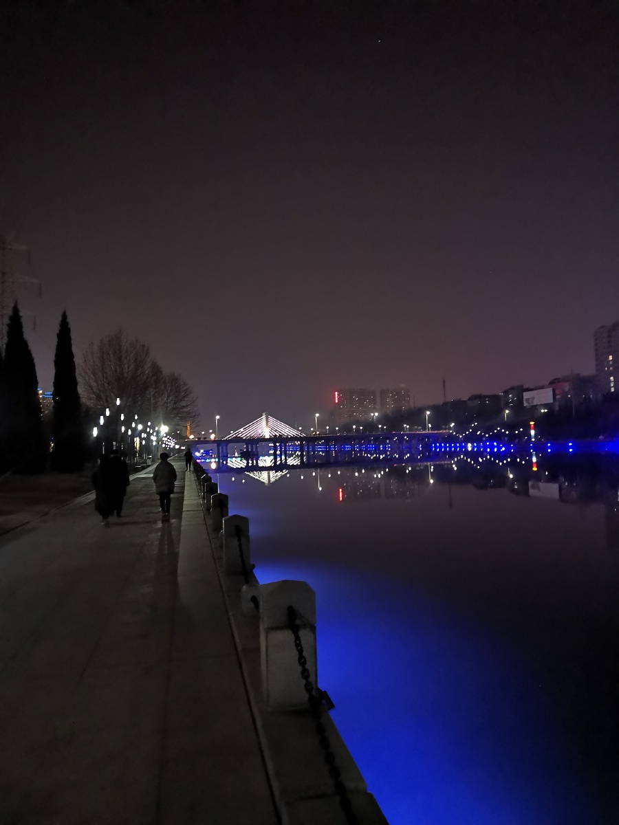 济宁京杭大运河的夜晚