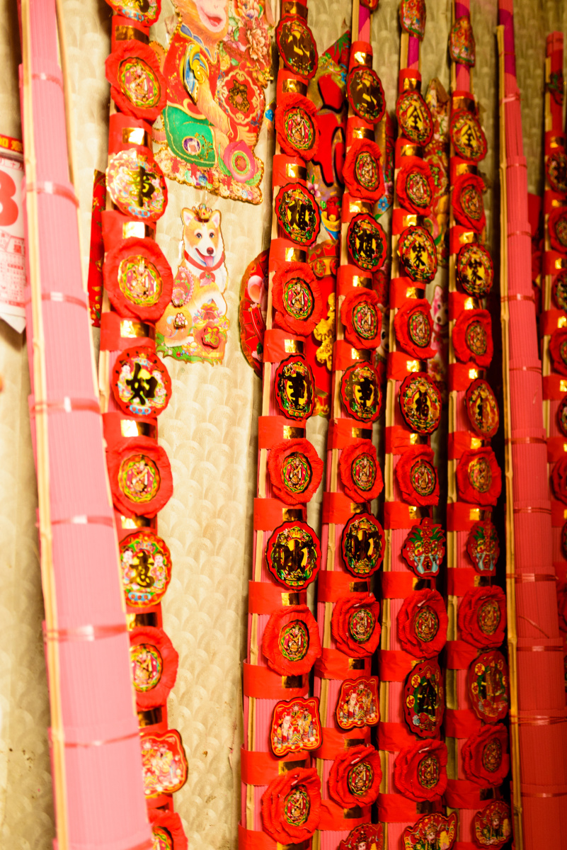 流行在兴化民间传播的香材——斗香,目测2米长,主要用于大型活动场所