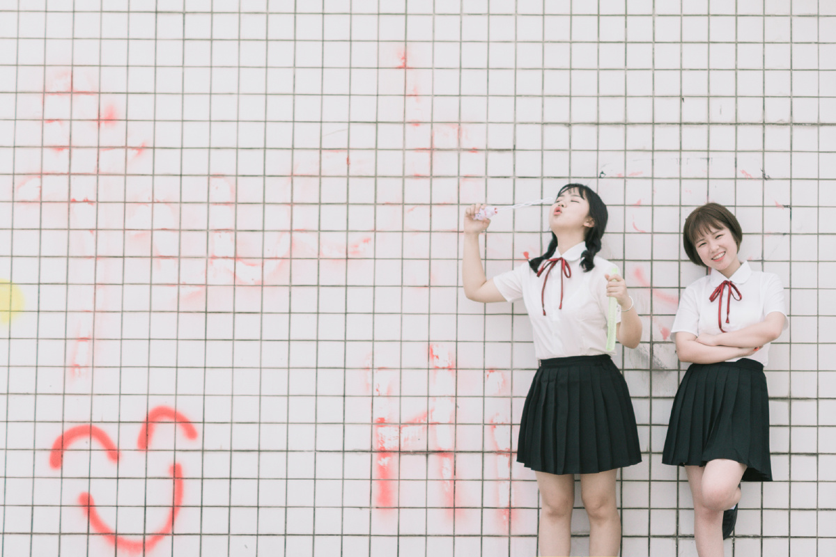日系写真 闺蜜写真 小清新 人像 校园 毕业季 夏天