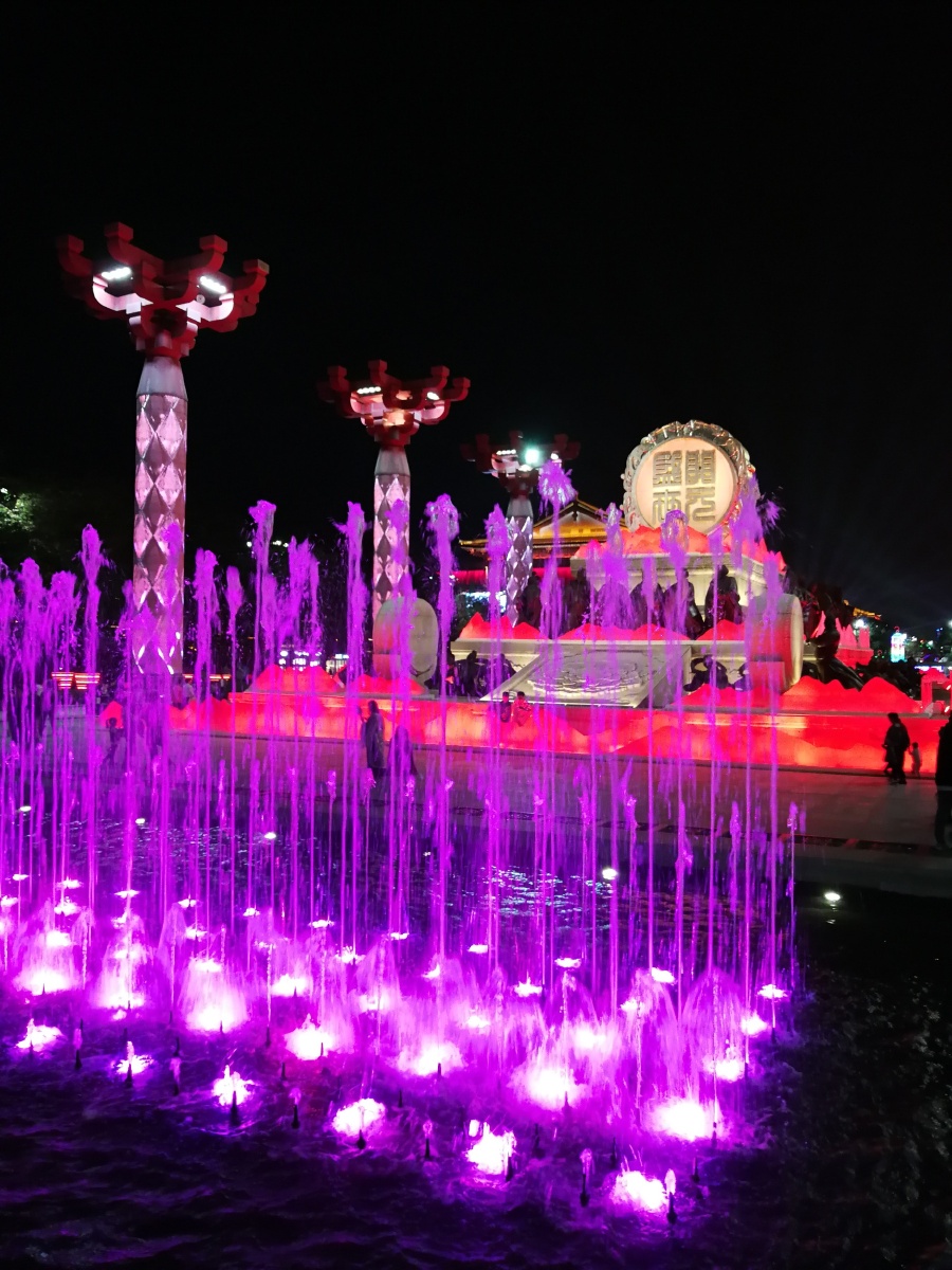 10月3日西安市大唐不夜城开元广场