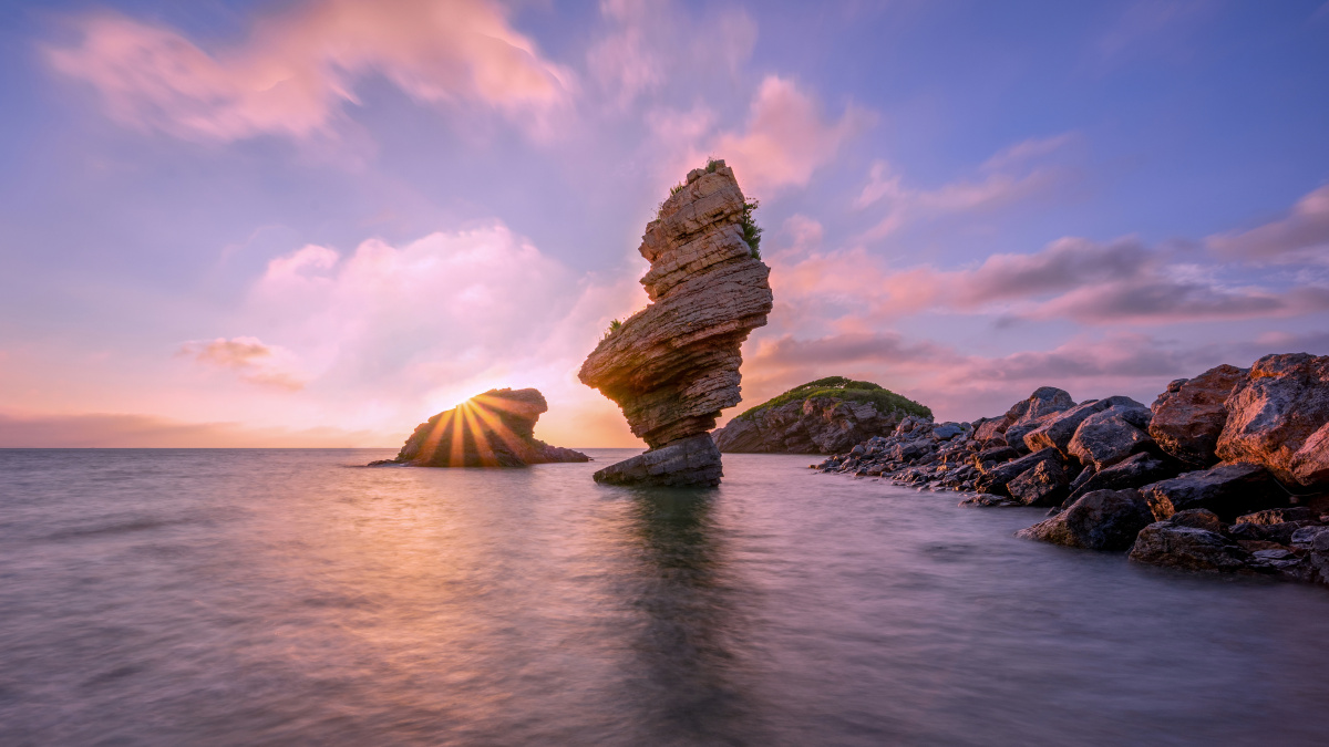 大连金州海螺石,最高潮站在水里拍摄mr___you关注