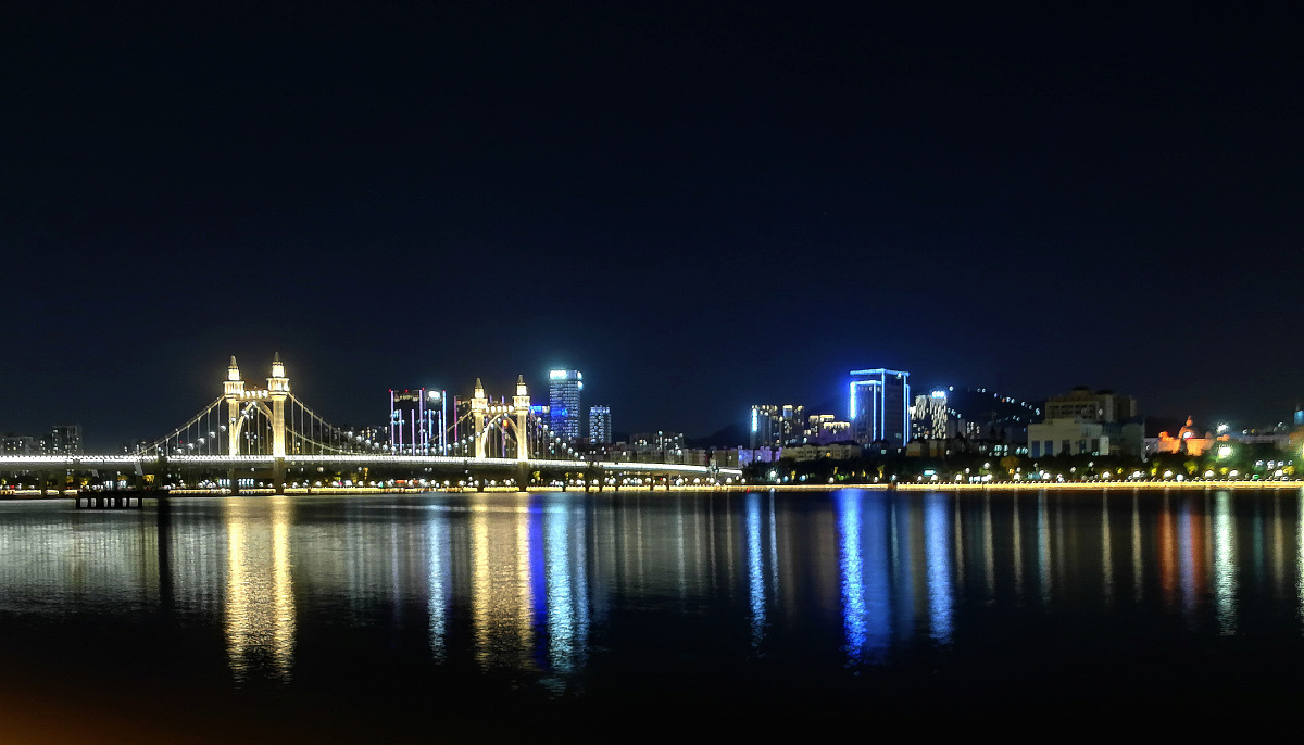 珠海白石桥夜景