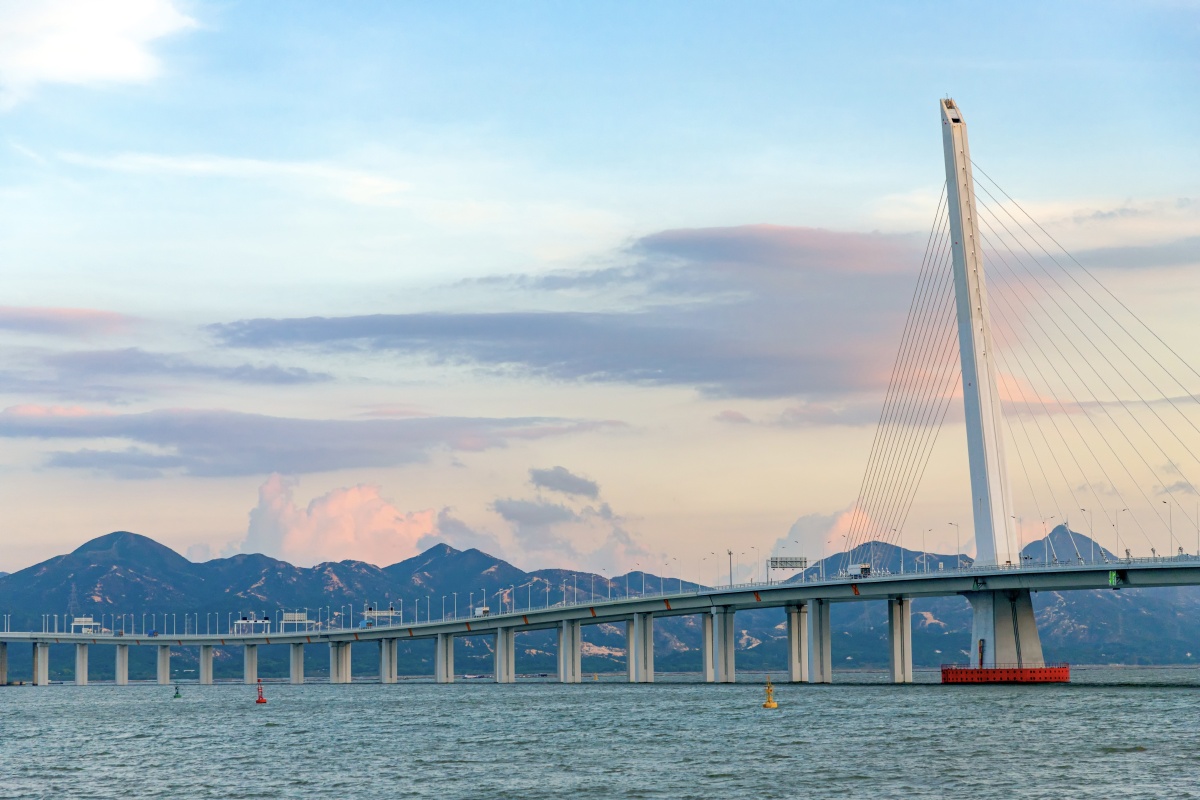 深圳湾公路大桥深圳风光