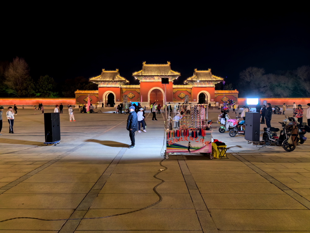 我镜头中沈阳北陵公园游船和日落夜景