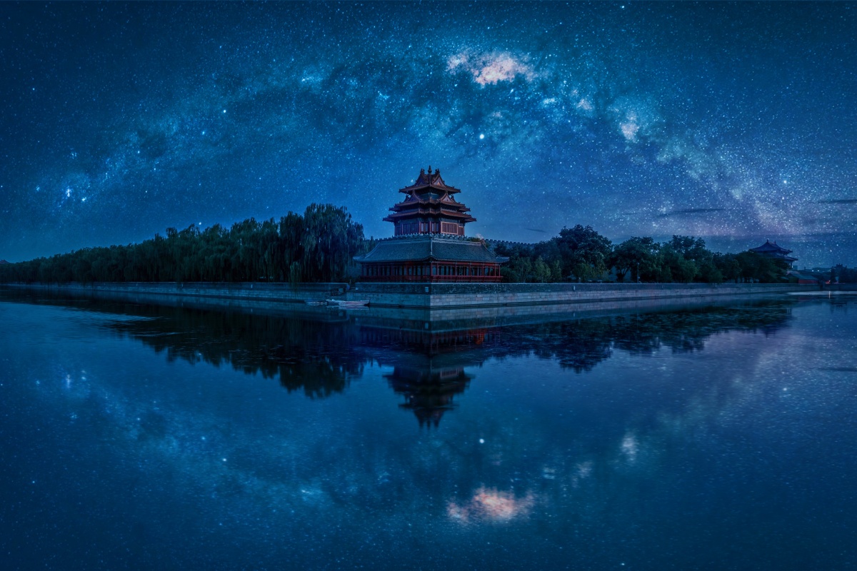 北京故宫角楼之夜