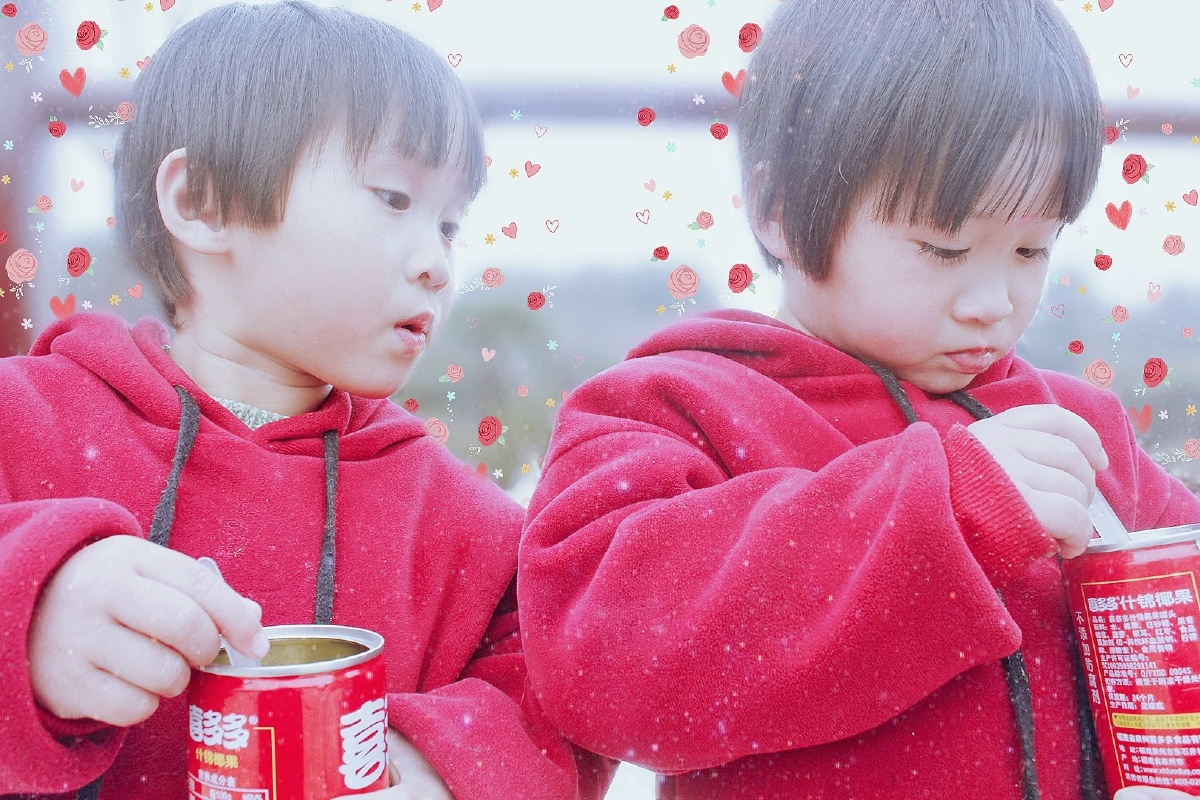 双胞和一个姐姐