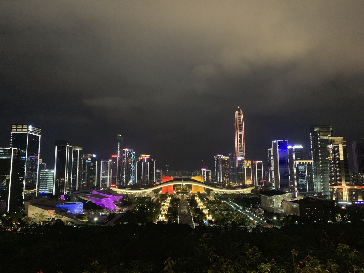 深圳灯光秀 市民中心 福田区 莲花山公园 莲花山