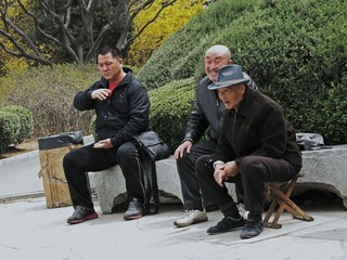 老人与练功者