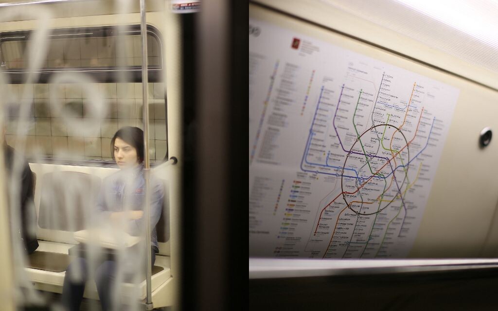 莫斯科地铁辐射状的交通网<br />

