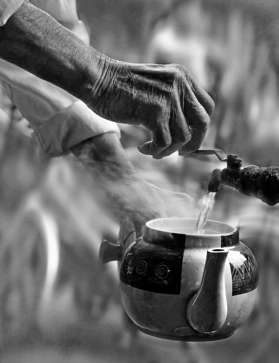 古镇老茶馆老茶客组照