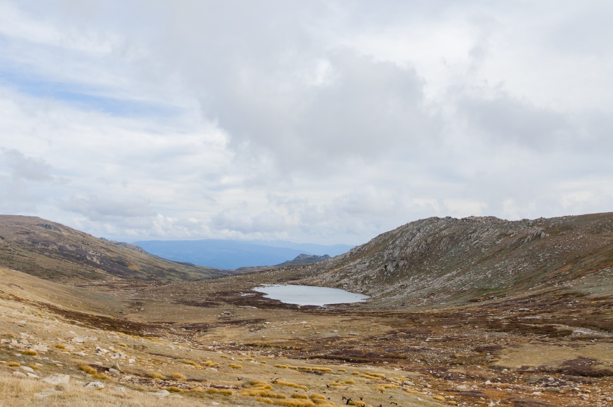 超远观澳大利亚最高海拔的湖泊,lake cootapatamba 尽管从这里看去